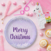 紫霜メリークリスマス ペーパープレート (パーティー)