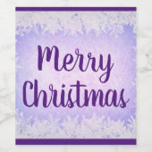 紫霜メリークリスマス ワインラベル (シングルラベル)