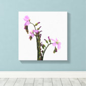 紫露の花 キャンバスプリント (インサイチュ (ウッドフロア))