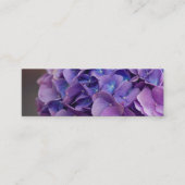 紫青あじさいクローズアップ スキニー名刺 (正面)