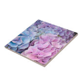 紫青あじさい花 タイル (側面)