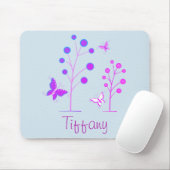 紫青の蝶 マウスパッド (マウス)
