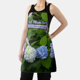 紫青エレガントフローラアジサイ エプロン