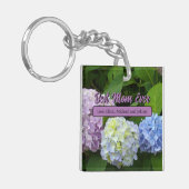紫青エレガントフローラアジサイ キーホルダー (正面左)
