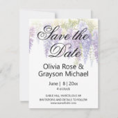 紫青エレガント色藤結婚藤 セーブザデート (正面)