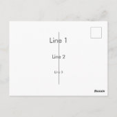 紫青ジャカランダ ポストカード (裏面)