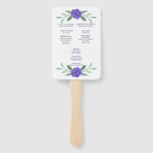 紫青フローラ緑色葉計画 ハンドファン (裏面)