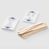 紫青フローラ緑色葉計画 ハンドファン (組立なし)