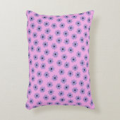 紫青名門私立校風のヒッピー花柄 アクセントクッション (正面(垂直))