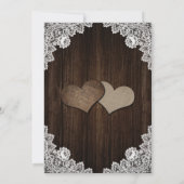 紫青素朴の結婚式は日付カードを保存 セーブザデート (裏面)