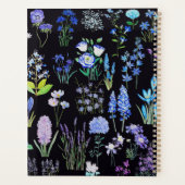 紫青花油絵付けブラック プランナー手帳 (裏面)