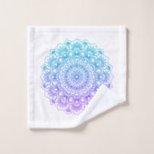 紫青華美曼荼羅 バスタオルセット (ウォッシュタオル)