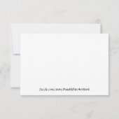 紫飛んでいる色の天使、金ゴールド星はスローダウンと言う サンキューカード (裏面)