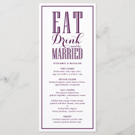 紫食べ、飲み物と食べ結婚した物結婚の メニュー