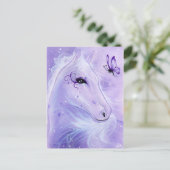 紫馬蝶ハガキ ポストカード (スタンド正面)