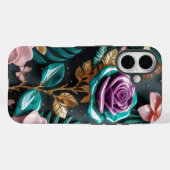 紫鮮やかフローラファンタジーバラ Case-Mate iPhoneケース (裏面 (横))