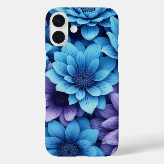紫鮮やか青の花束 Case-Mate iPhoneケース (裏面)