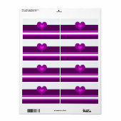 紫鮮やか ラベル (フルシート)