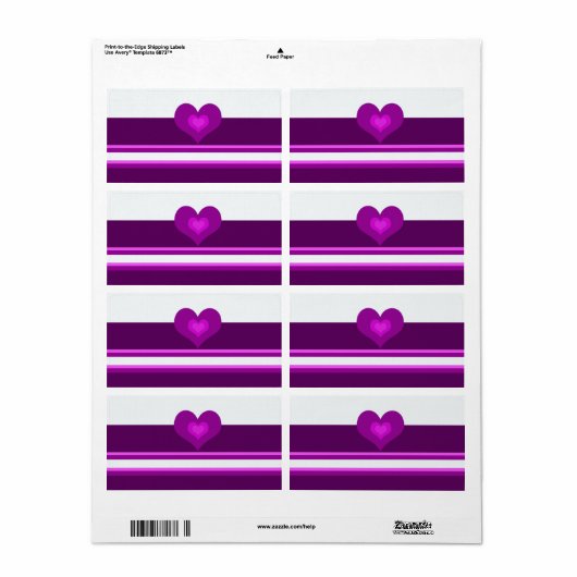 紫鮮やか ラベル (フルシート)