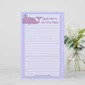 紫鯨文具 便箋 (スタンド正面)