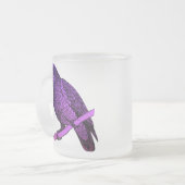 紫鸚鵡 フロストグラスマグカップ (正面左)