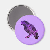 紫鸚鵡 マグネット (正面/裏面)