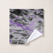 紫黒大理石バスルーム用タオルセット バスタオルセット (ウォッシュタオル)