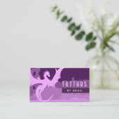 紫龍タトゥーアーティストソーシャルメディフェミニンア 名刺 (スタンド正面)