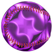 紫2つのハート ソフトボール (正面左)