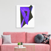 紫3倍角ファインアートキャンバス印刷 キャンバスプリント (インサイチュ (リビング))