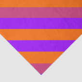 紫、オレンジ、およびピンクの対角線のストライプ 薄葉紙 (詳細)