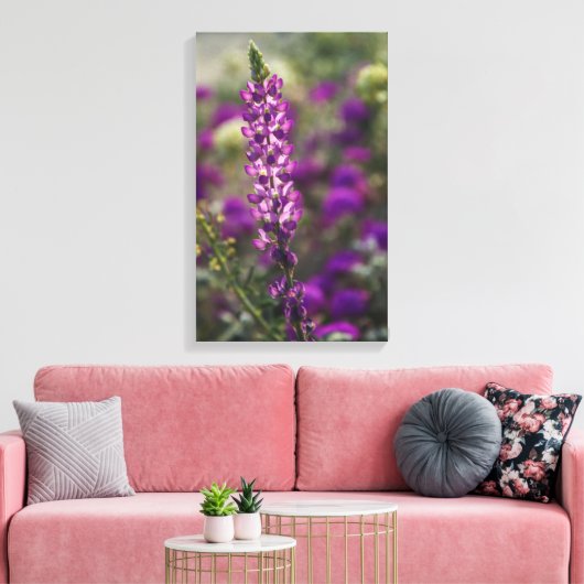紫 キャンバスプリント (インサイチュ (リビング))