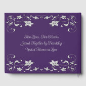 紫、グレーラブハート結婚ズ ゲストブック (裏面)