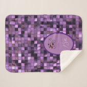 紫 シェルパブランケット (正面(横))