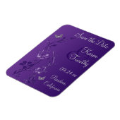 紫、シルバーバタフライ救フローラデイト磁石 マグネット (左側)