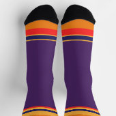 紫+ストライプ ソックス (上部)