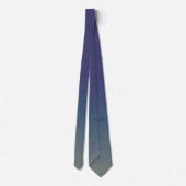 紫 – ティール（緑がかった色） – 灰色グラデーション ネクタイ (裏面)