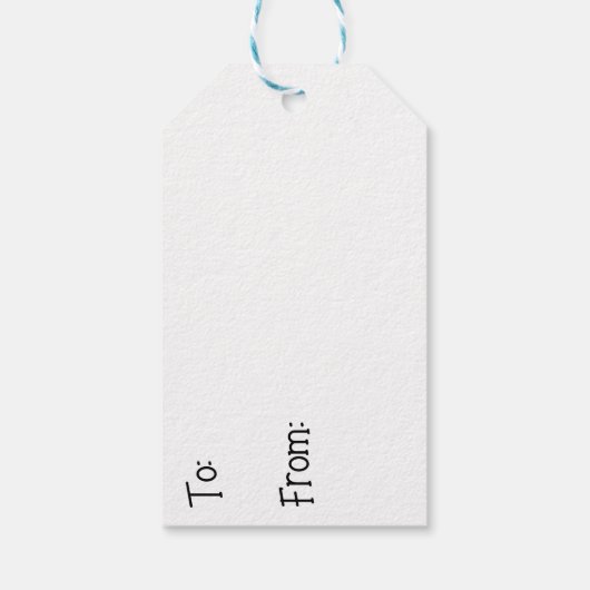 紫、ティール(緑がかった色)、青、黒のカラフル抽象芸術流体 ギフトタグ (裏面)