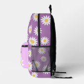 紫(デイジーと名前) プリントバックパック (右)