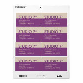 紫 – ナチュラルシリーズ ラベル (フルシート)