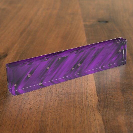 紫、パタモダンーン デスクネームプレート (側面)