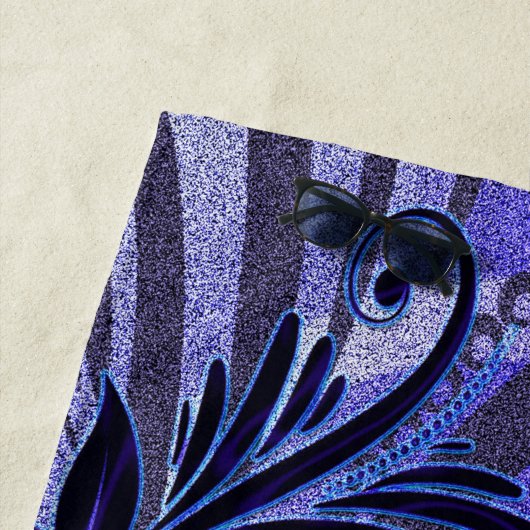 紫 ビーチタオル (インサイチュ)