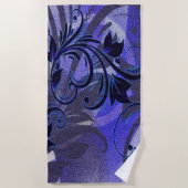 紫 ビーチタオル (正面)