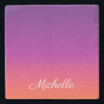 紫、ピンクおよびオレンジ色のグラデーショングラデーション ストーンコースター<br><div class="desc">紫、ピンクおよびオレンジ色のグラデーショングラデーション</div>