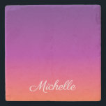 紫、ピンクおよびオレンジ色のグラデーショングラデーション ストーンコースター<br><div class="desc">紫、ピンクおよびオレンジ色のグラデーショングラデーション</div>