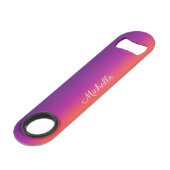 紫、ピンクおよびオレンジ色のグラデーショングラデーション スピード栓抜き (正面アングル)