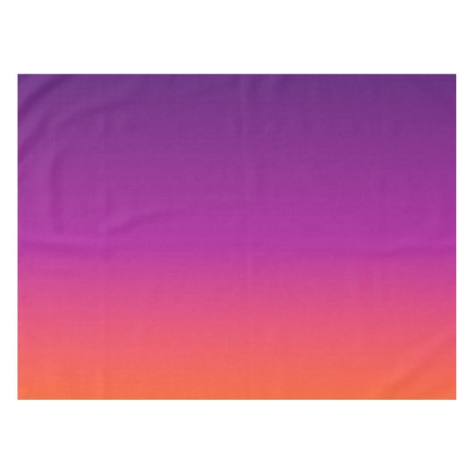 紫、ピンクおよびオレンジ色のグラデーショングラデーション テーブルクロス (正面(横))