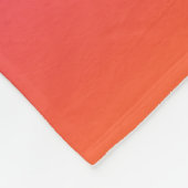 紫、ピンクおよびオレンジ色のグラデーショングラデーション フリースブランケット (角)