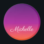 紫、ピンクおよびオレンジ色のグラデーショングラデーション マグネット<br><div class="desc">紫、ピンクおよびオレンジ色のグラデーショングラデーション</div>