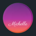 紫、ピンクおよびオレンジ色のグラデーショングラデーション マグネット<br><div class="desc">紫、ピンクおよびオレンジ色のグラデーショングラデーション</div>